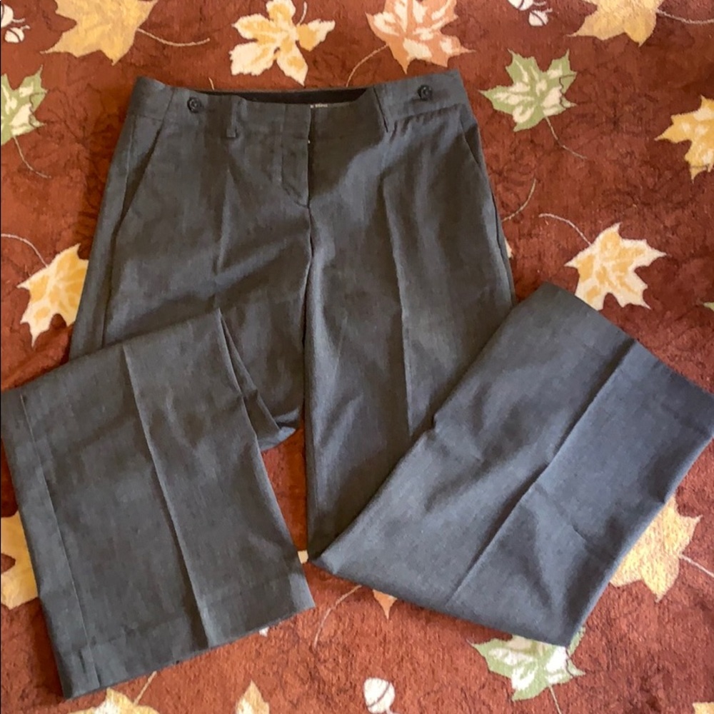 Express Design Studio Heather Grey Wide Leg Pants